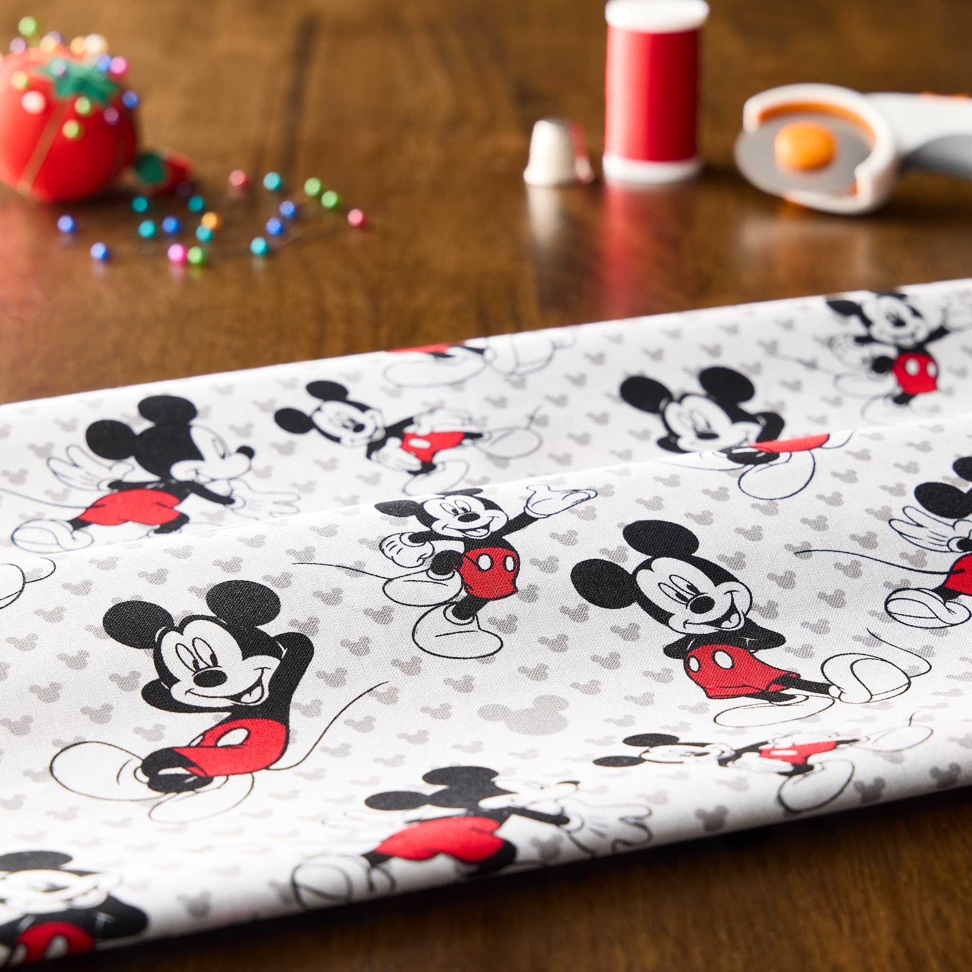 Disney® Relaxed Mickey Mouse Cotton Fabric